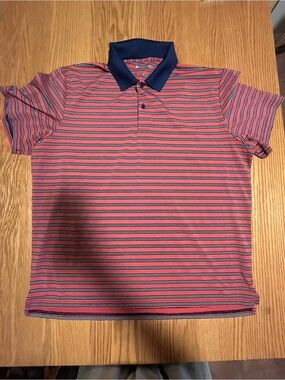 Bonobos Shirt Men Size XL Stripe Golf Polo Flex Slim Fit Performance Pullover